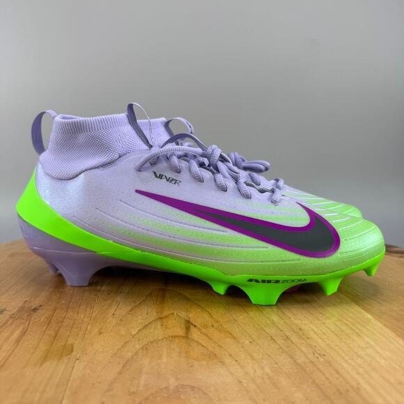 Nike Vapor Pro 1‎ Mens Size 10 Football Cleats Green Purple IB8250-500 NEW